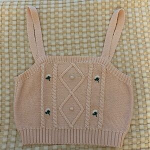 Knit crop top